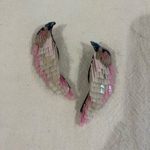 Mignonne Gavigan bird earrings.